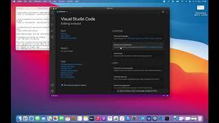 Visual Studio Code on Apple MacBook Pro 13" M1 in 4K