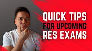 RES Exams | Easy Tips… Easy Pass…