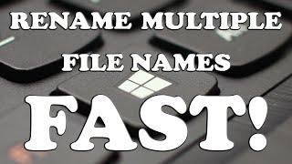 Find and Replace Multiple File Names Quickly!  No Special Software Needed