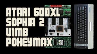 Repaired Atari 600XL with Sophia 2, Ultimate 1MB, and PokeyMAX