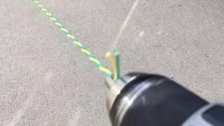 Twisting Wire Pair with a Drill