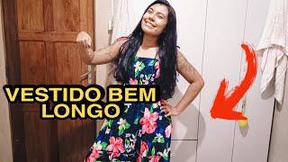 EXPERIMENTANDO MEU VESTIDO NOVO BEM LONGO