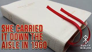 1960 World Wedding Bible In White Leather (With A Few Updates!) Yappy Vintage KJV Bible Review