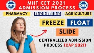 MHT CET 2021 Admission Process | Freeze , Float , Slide Meaning in CAP Round 2021