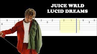 Juice WRLD - Lucid Dreams (Forget Me)  (Easy Guitar Tabs Tutorial)