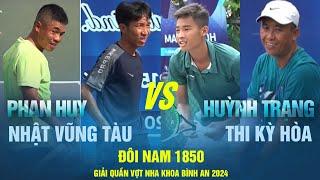 ĐÔI NAM 1850 | PHAN HUY - NHẬT VŨNG TÀU VS HUỲNH TRẠNG - THY KH | Tennis Phong Trào