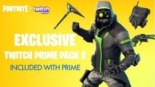 *NEW* Fortnite Twitch Prime PACK #3 LEAKED! (Fortnite Battle Royale Twitch Skins 3 - ALL ITEMS!)