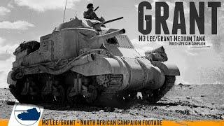 WW2 M3 Grant tank - North African campaign footage Pt2.