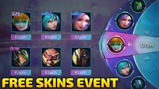 FREE SKINS EVENT! (New Event) IN MOBILE LEGENDS