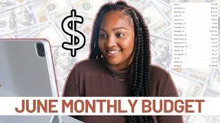 JUNE 2024 MONTHLY BUDGET WITH ME 