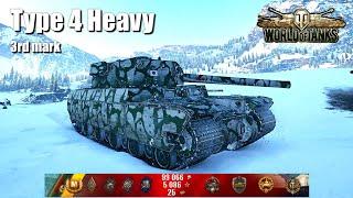 Type 4 Heavy, 6 Kills, 3rd Mark, Glacier - World of Tanks