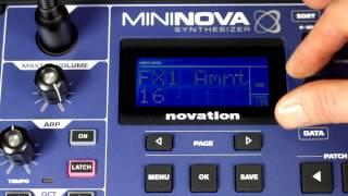Novation // MiniNova synth tutorial: Effects