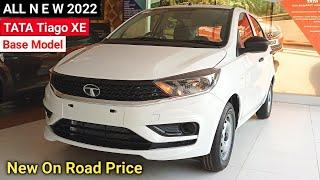 2022 Tata Tiago XE Base Model Detailed Review | On Road Price Features mileage | Tata Tiago