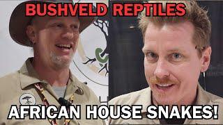 Warren & Garrett of BUSHVELD REPTILES show us the ropes, uh...Capes, at the POMONA SUPERSHOW!