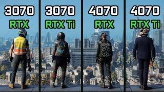 RTX 3070 vs RTX 3070 Ti vs RTX 4070 vs RTX 4070 Ti Test in 10 Games