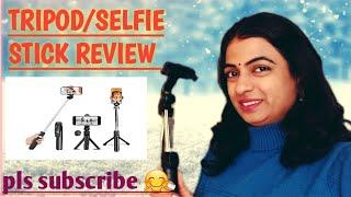 @monikatripathiofficial tripod selfie stick review #tripod #tripodforphone