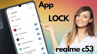 realme c53 me app lock kaise kare, Realme c53 app lock,realme apps lock setting