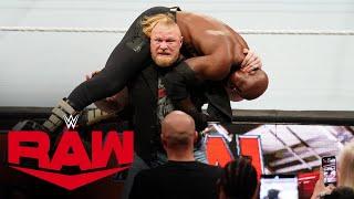 Bobby Lashley and Brock Lesnar get into a wild brawl: Raw, Oct. 17, 2022