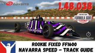 iRacing FF1600 Navarra Speed Circuit - Track Guide - 1:48.038 - Fixed Setup