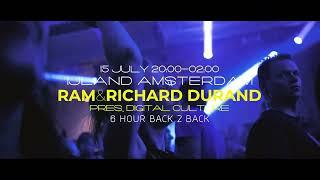 RAM & Richard Durand pres. Digital Culture @ IJland Amsterdam - July 15th 2023