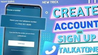 talkatone account create & sign up problem