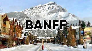 A Tour of Banff Town in Banff National Park, Canada