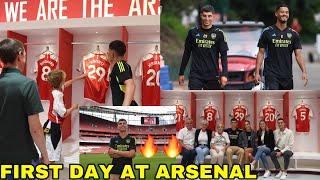 Kai Havertz FIRST DAY at Arsenal!Kai Havertz First Training,Havertz & Family Tour Emirates Stadium