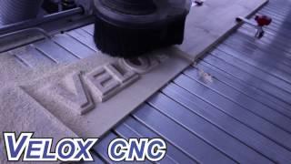 VELOX CNC Router - 3D Raised Text Cutting VELOX CNC Logo