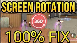 Free Fire Screen Rotate Problem || Screen Rotation New Setting || Free Fire Screen Ghoom Rahi Hai