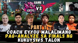 NICO EYYOU INANALYZE ANG GAME 1 NG KUKUYS VS TALON FINALS | WITH BOSSKU, ARMEL, NATSUMI, ABAT, KOKZ