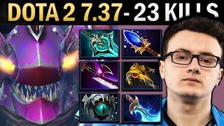 Slark Gameplay Miracle with 23 Kills and Skadi - Dota 2 7.37