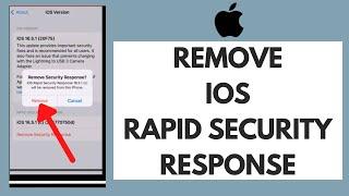 How to Remove iOS Rapid Security Response (2023)