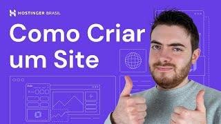 Como Criar um Site com o Criador de Sites da Hostinger  (2024) - Hostinger Brasil