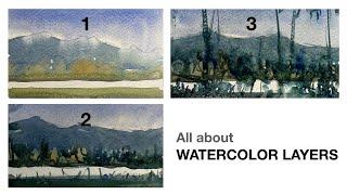 All about watercolor layers - best advice for beginners!