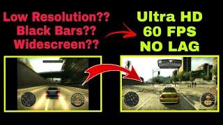 NFSMW Widescreen + Black Bars + Game Crash fix HD GRAPHICS + 60 FPS