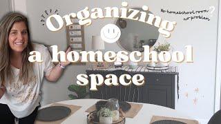 NO HOMESCHOOL ROOM? No problem! SMALL SPACE HOMESCHOOL ORGANIZATION