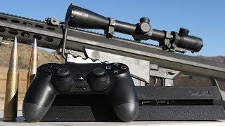 Sony PS4 vs .50 cal - Slow Motion at 50,000 FPS playstation