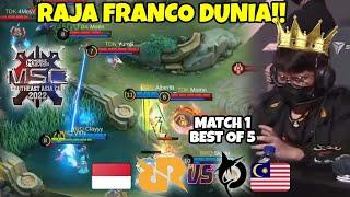 KAGUM GW LIAT FRANCO VYN EMANG RAJA FRANCO DUNIA COY!! FT REAKT Match 1 TODAK MY VS RRQ INDONESIA!!