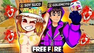 GOLEMCITO Y SUCO juegan JUNTOS free fire POR PRIMERA VEZ!!