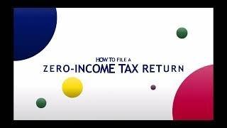How to File a Zero Income Tax Return