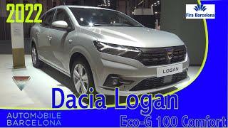 2022 Dacia Logan Eco-G 100 Comfort Interior And Exterior  Walkaround  Automobile Barcelona 2021