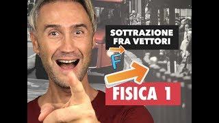 LEZIONE di FISICA! sottrazione tra vettori, sottrazione vettori, operazioni vettoriali