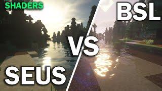 BSL Vs SEUS Shaders in Minecraft | 1.20.1 | TLauncher 2023