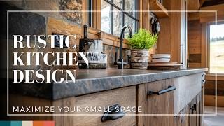 Maximize Your Small Space with These Rustic Kitchen Design Tips!