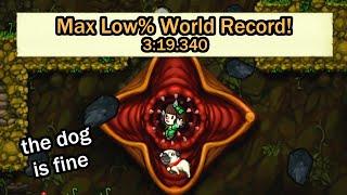 Finally Defeating a Maniacal Spelunky Speedrun! (Max Low%)