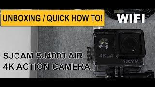 SJCAM SJ4000 AIR - Action Camera UNBOXING / QUICK HOW TO DO