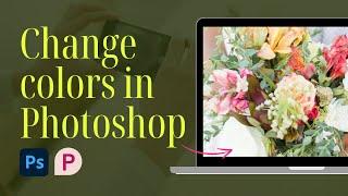 How to change color of objects in a stock photo - Color Replace Tool Pixlr & Photoshop