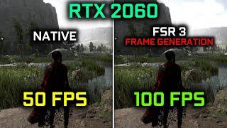 AMD FSR 3 Frame Generation on RTX 2060!