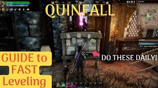 QUINFALL- Guide to Fastest Leveling After 50