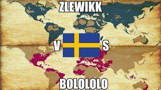 [EU4] Double Timelapse - Sweden - Zlewikk vs Bolololo